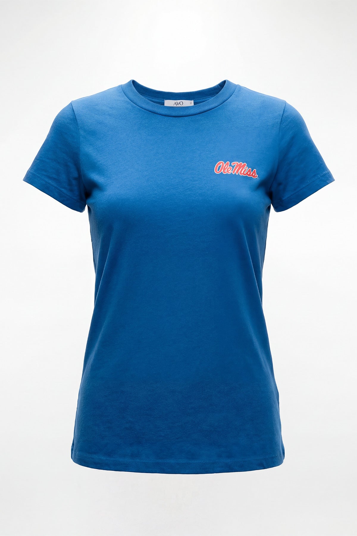 Ole Miss Logo Cloud Crew Neck Womens Tee